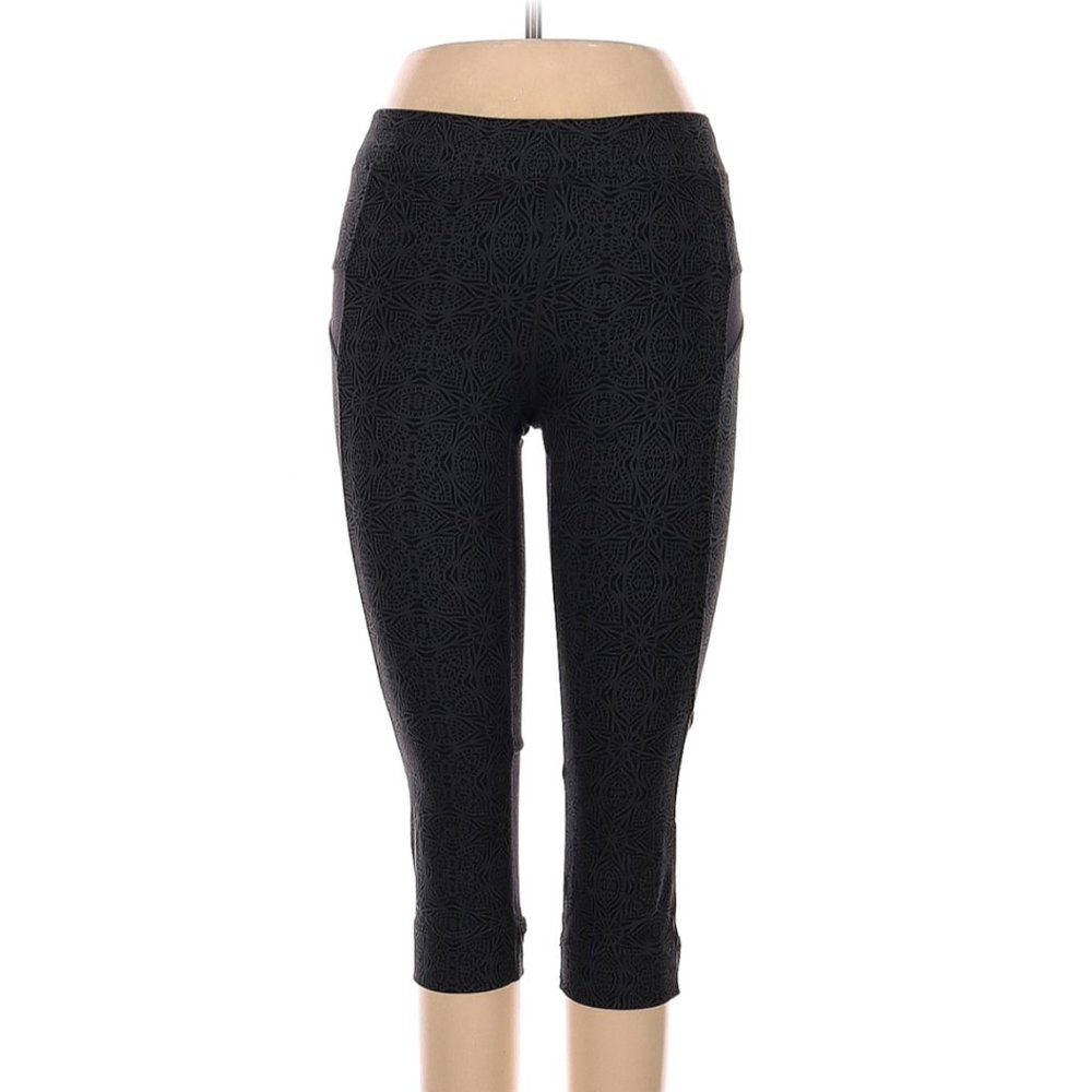 Arthleta Cropped Workout Leggings - Blue/Grey/Purple